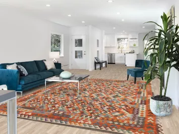 Colorful Kilim Oriental Area Rug 9x11