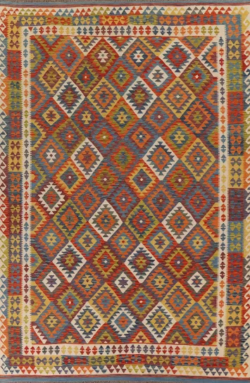 Colorful Kilim Oriental Area Rug 8x11