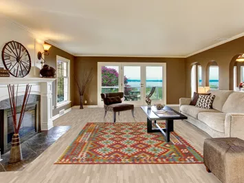 Reversible Wool Kilim Oriental Area Rug 7x10