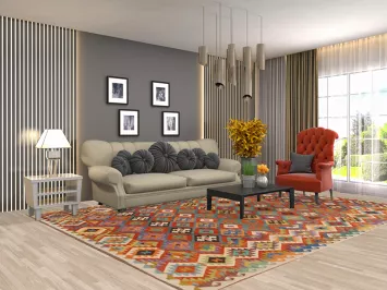 Colorful Kilim Oriental Area Rug 8x11