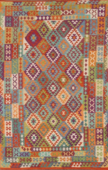 Colorful Kilim Oriental Area Rug 8x11