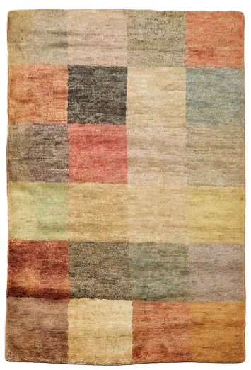 Checkered Gabbeh Area Rug 5x8