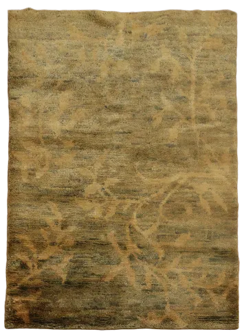 Gold Brown Moroccan Oriental Area Rug 5x6