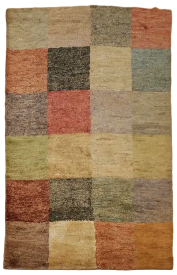 Patchwork Multicolor Rug: Vibrant Squares for Home Decor 6x10 ft