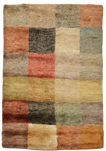 Checkered Gabbeh Area Rug 5x6