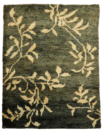 Floral Abstract Area Rug 6x7