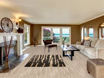 Black Moroccan Oriental Area Rug 5x6