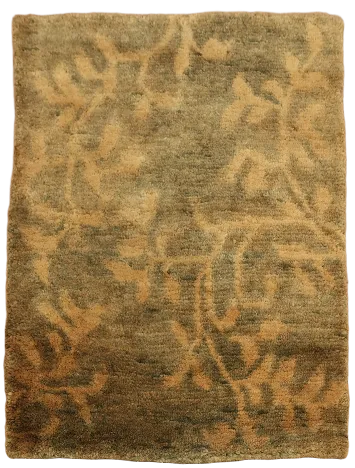 Nature-Inspired Beige Rug with Subtle Brown Patterns 5x6 ft