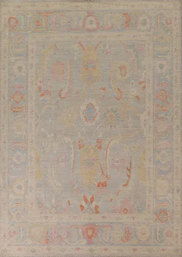 Vegetable Dye Oushak Turkish Area Rug 8x10