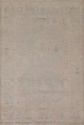 Vegetable Dye Oushak Turkish Area Rug 5x7