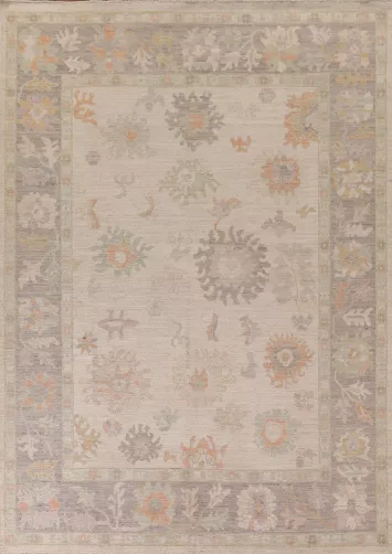 Oushak Vegetable Dye Area Rug 8x10