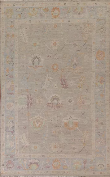 Oushak Vegetable Dye Area Rug 6x9