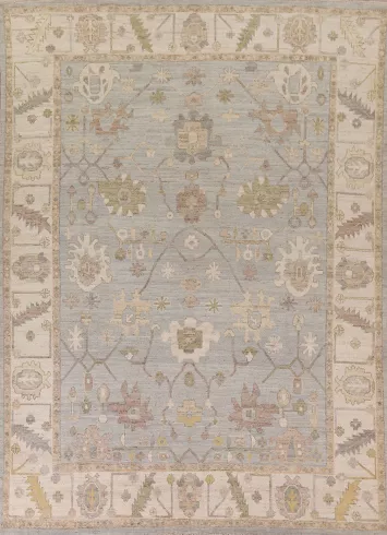 Vegetable Dye Oushak Turkish Area Rug 8x10