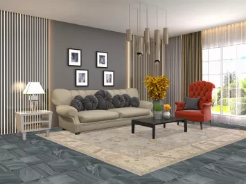 Vegetable Dye Oushak Turkish Area Rug 8x10