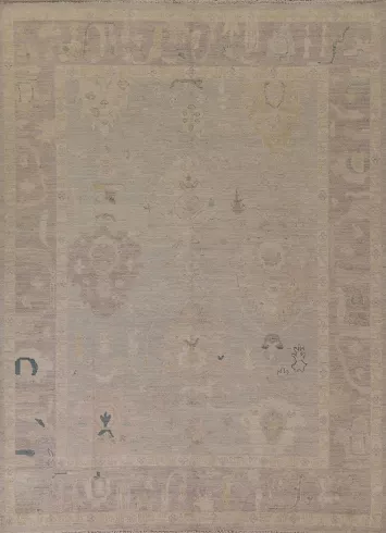 Wool Oushak Vegetable Dye Area Rug 8x10