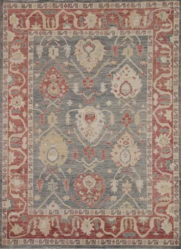 Handmade Oushak Vegetable Dye Area Rug 7x8