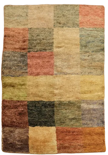 Checkered Gabbeh Oriental Area Rug 5x6