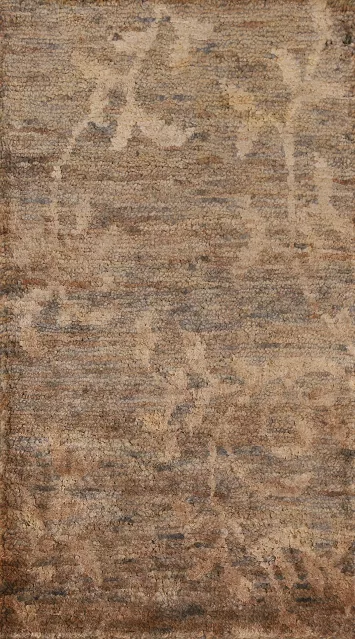 Brown Moroccan Oriental Area Rug 3x5