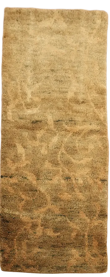 Brown Gold Moroccan Oriental Runner Rug 3x7
