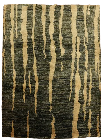 Abstract Oriental Area Rug 5x6