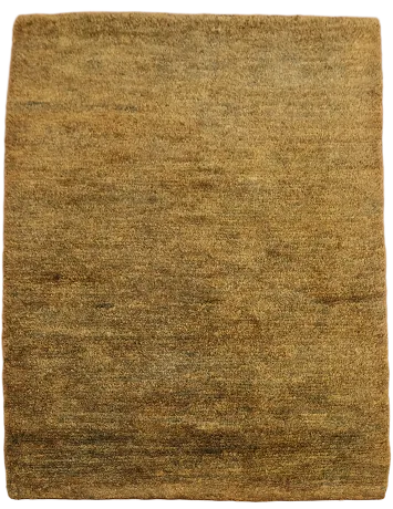 Gold Abstract Oriental Area Rug 5x6