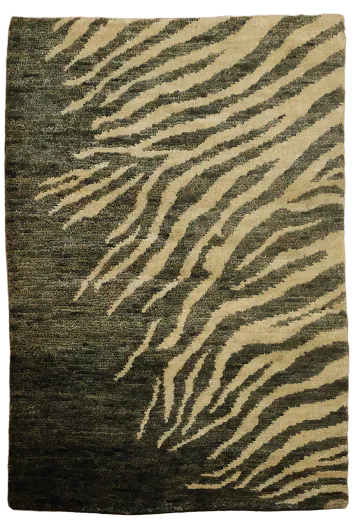Animal Print Abstract Oriental Area Rug 5x7