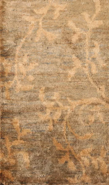 Gold Brown Oriental Area Rug 3x5