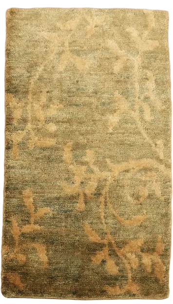 Gold Brown Oriental Area Rug 3x5