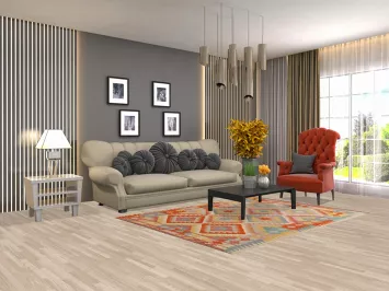 Geometric Kilim Oriental Area Rug 5x7