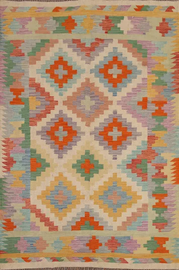 Geometric Kilim Oriental Area Rug 5x7