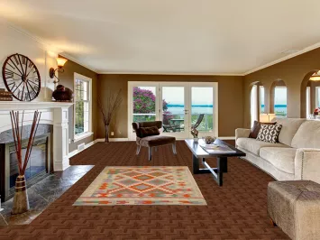 Reversible Wool Kilim Oriental Area Rug 5x7