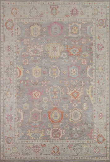 Vegetable Dye Oushak Turkish Area Rug 8x10