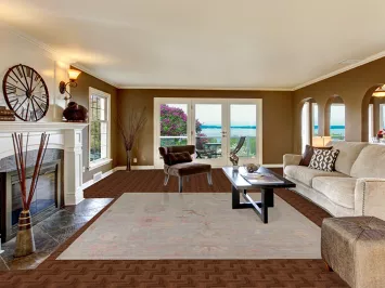 Muted Oushak Vegetable Dye Area Rug 8x10