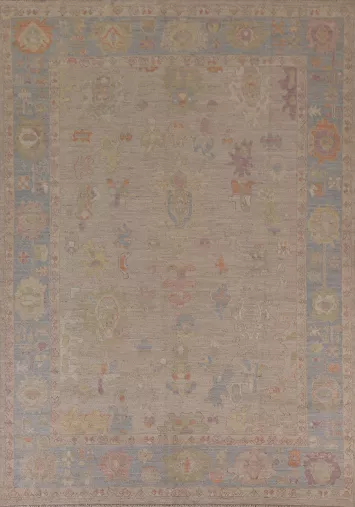 Vegetable Dye Oushak Turkish  Area Rug 8x10