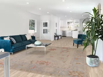 Floral Oushak Vegetable Dye Area Rug 8x10