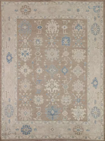 Muted Oushak Vegetable Dye Area Rug 8x10