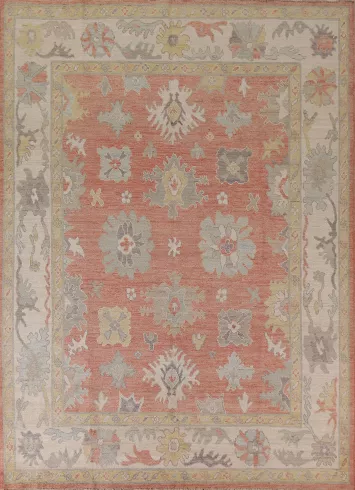 Vegetable Dye Oushak Turkish Area Rug 8x10