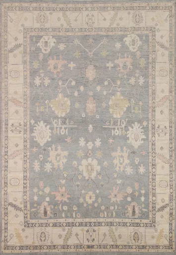 Wool Oushak Vegetable Dye Area Rug 8x10