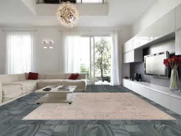 Muted Oushak Vegetable Dye Large Rug 12x15