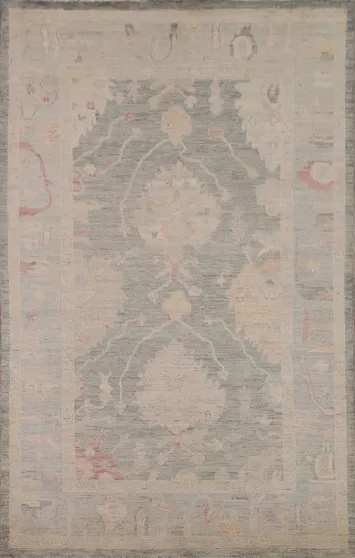 Vegetable Dye Oushak Turkish Area Rug 6x9