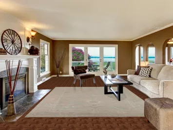 Vegetable Dye Oushak Turkish Area Rug 8x10