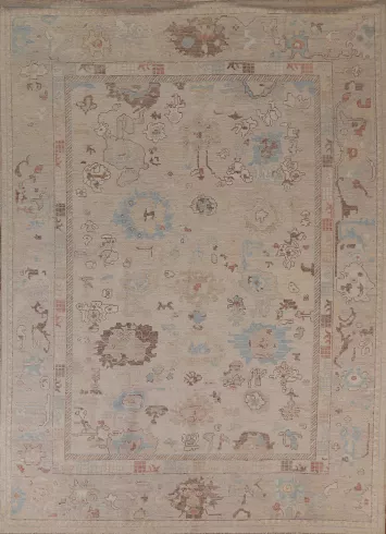 Vegetable Dye Oushak Turkish Area Rug 8x10