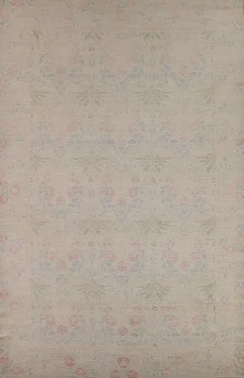 Vegetable Dye Oushak Turkish Area Rug 10x14