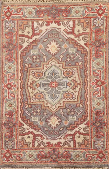 Geometric Heriz Serapi Oriental Rug 2x3
