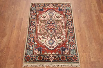 Geometric Heriz Serapi Foyer Rug 2x3
