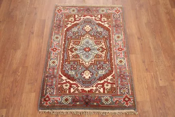 Handmade Heriz Serapi Foyer Size Rug 2x3