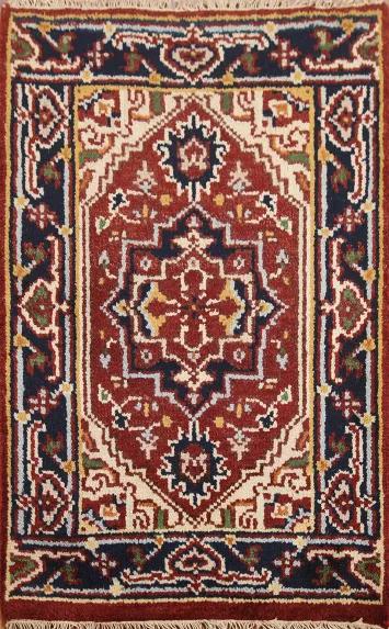 Geometric Heriz Serapi Oriental Rug 2x3