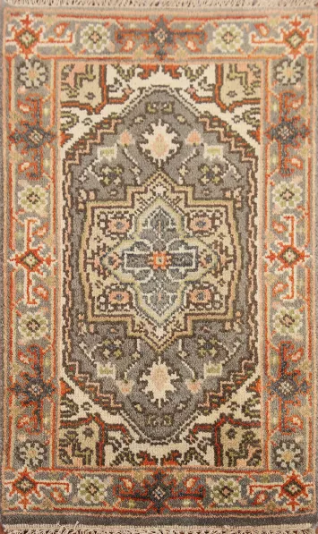 Gray Heriz Serapi Oriental Rug 2x3