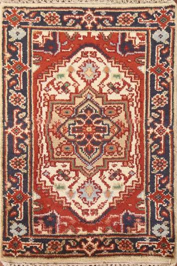 Geometric Heriz Serapi Oriental Rug 2x3