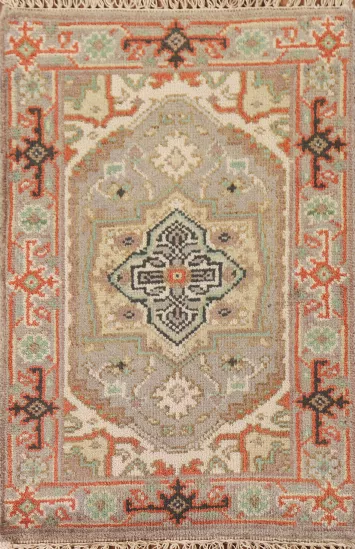 Geometric Heriz Serapi Oriental Rug 2x3